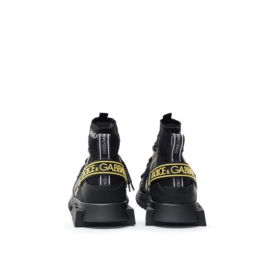 Dolce & Gabbana Black Technical High Top Sneakers