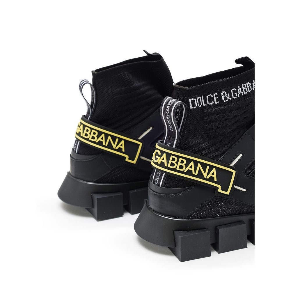 Dolce & Gabbana Black Technical High Top Sneakers