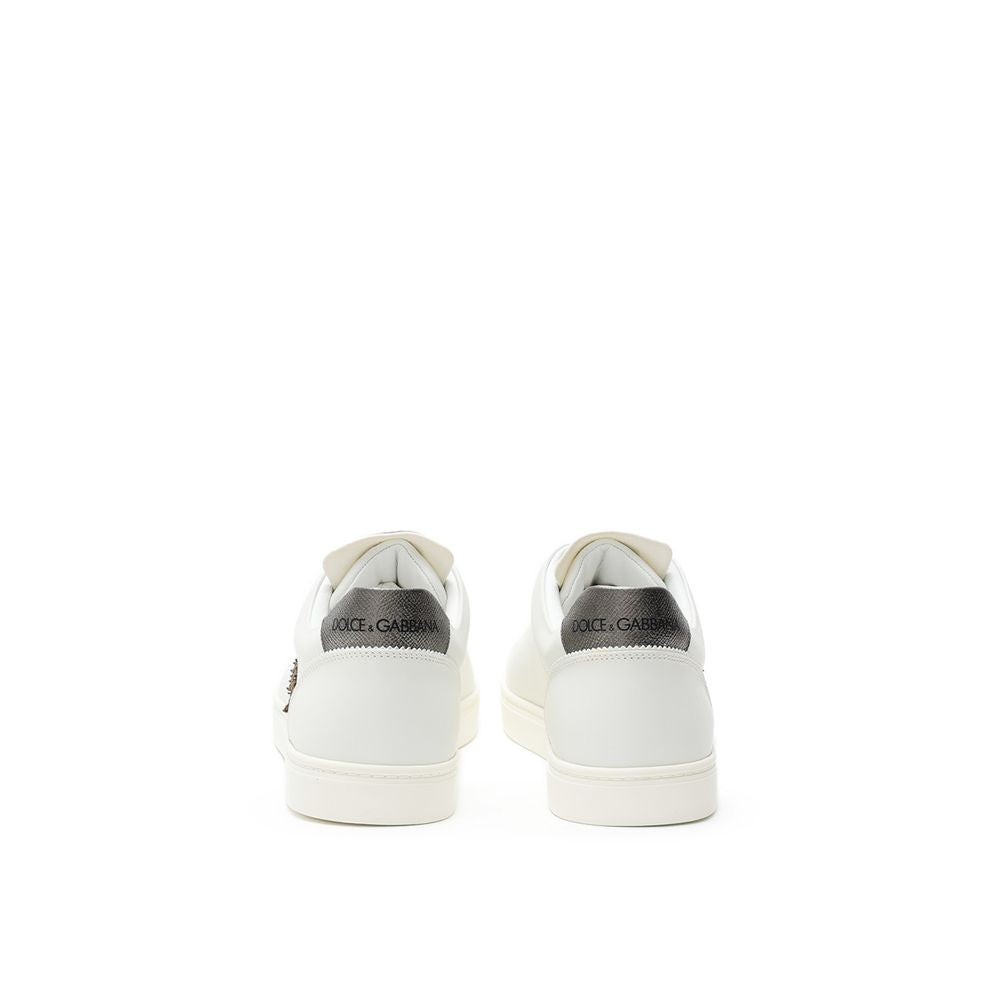 Dolce &amp; Gabbana – Weiße Ledersneaker