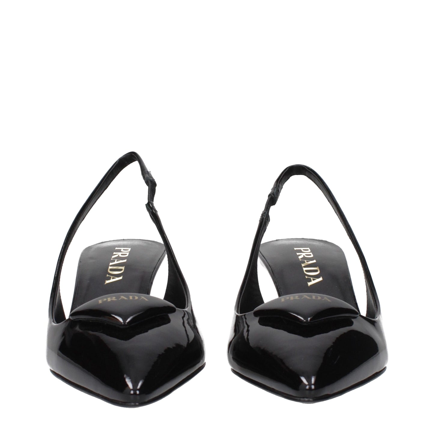 Prada – Schwarze Pumps aus Leder mit mittlerem Absatz