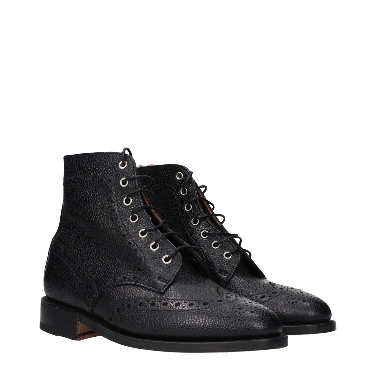 Thom Browne – Schwarze Lederstiefeletten