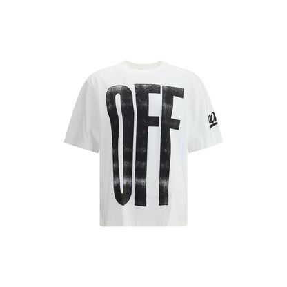 Off-White – T-Shirt mit großem diagonalen Skate-Logo