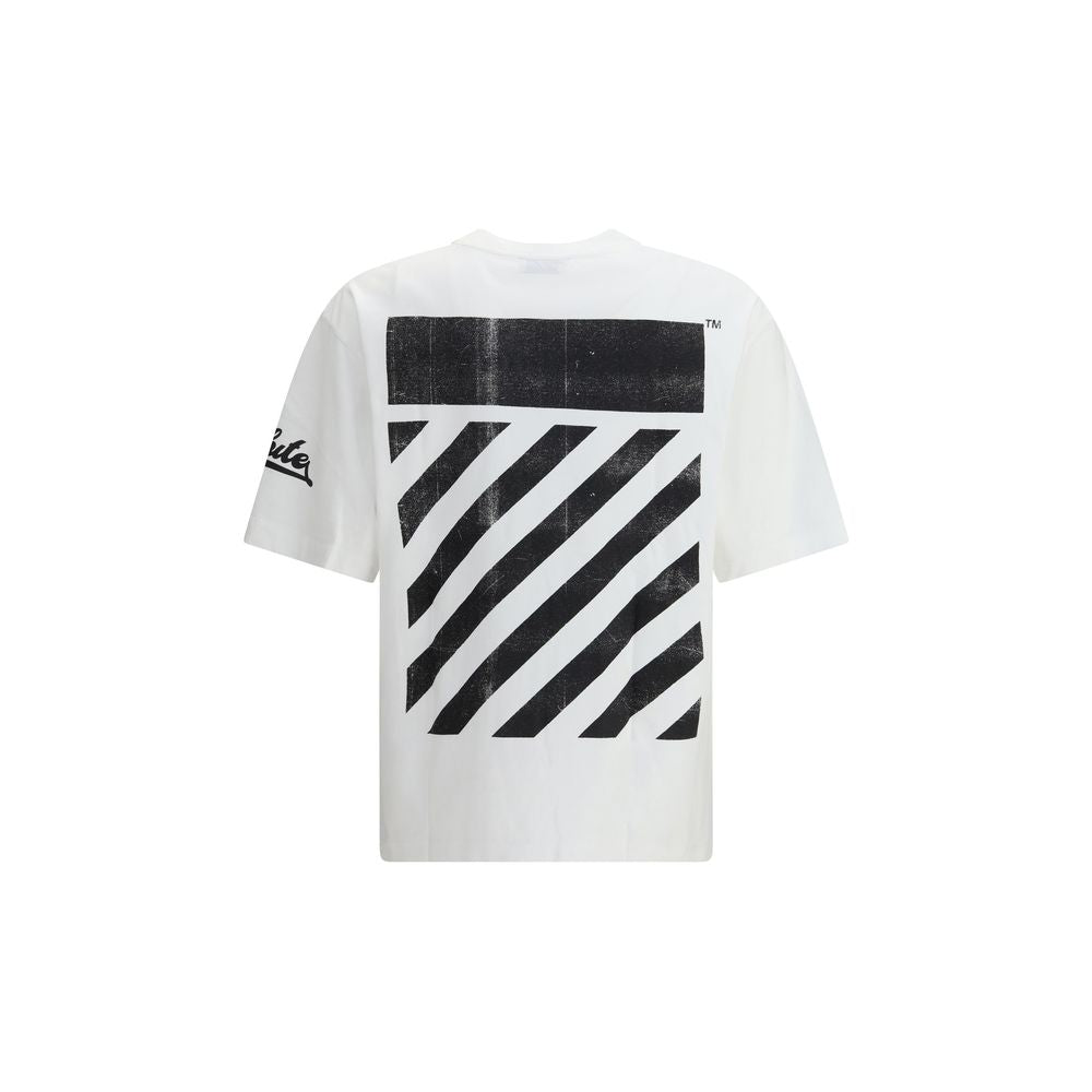 Off-White – T-Shirt mit großem diagonalen Skate-Logo
