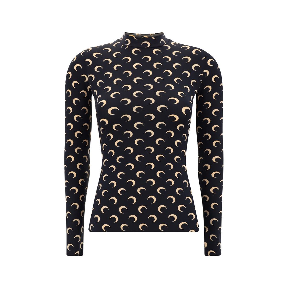 Marine Serre Moon Langarm-Top
