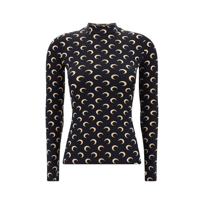 Marine Serre Moon Langarm-Top
