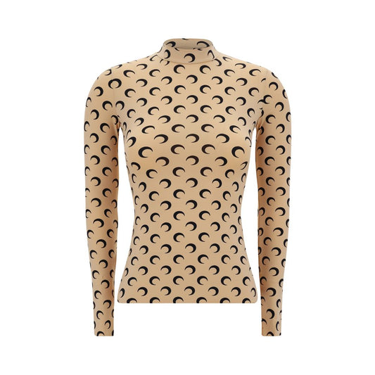 Marine Serre Moon Langarm-Top