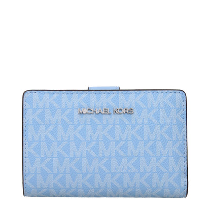 Michael Kors Hellblaue Ledergeldbörsen