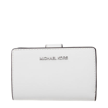 Michael Kors Weiße Ledergeldbörsen