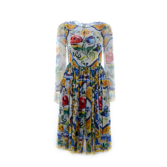 Dolce &amp; Gabbana Maiolika-Seidenkleid