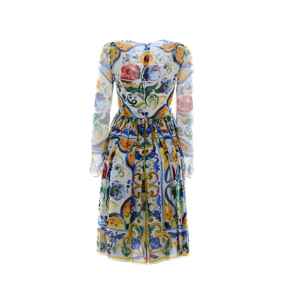 Dolce &amp; Gabbana Maiolika-Seidenkleid
