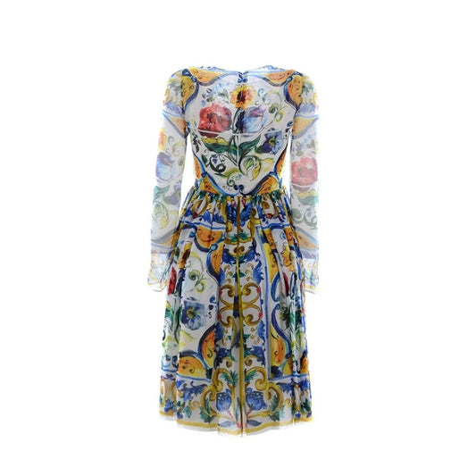 Dolce &amp; Gabbana Maiolika-Seidenkleid