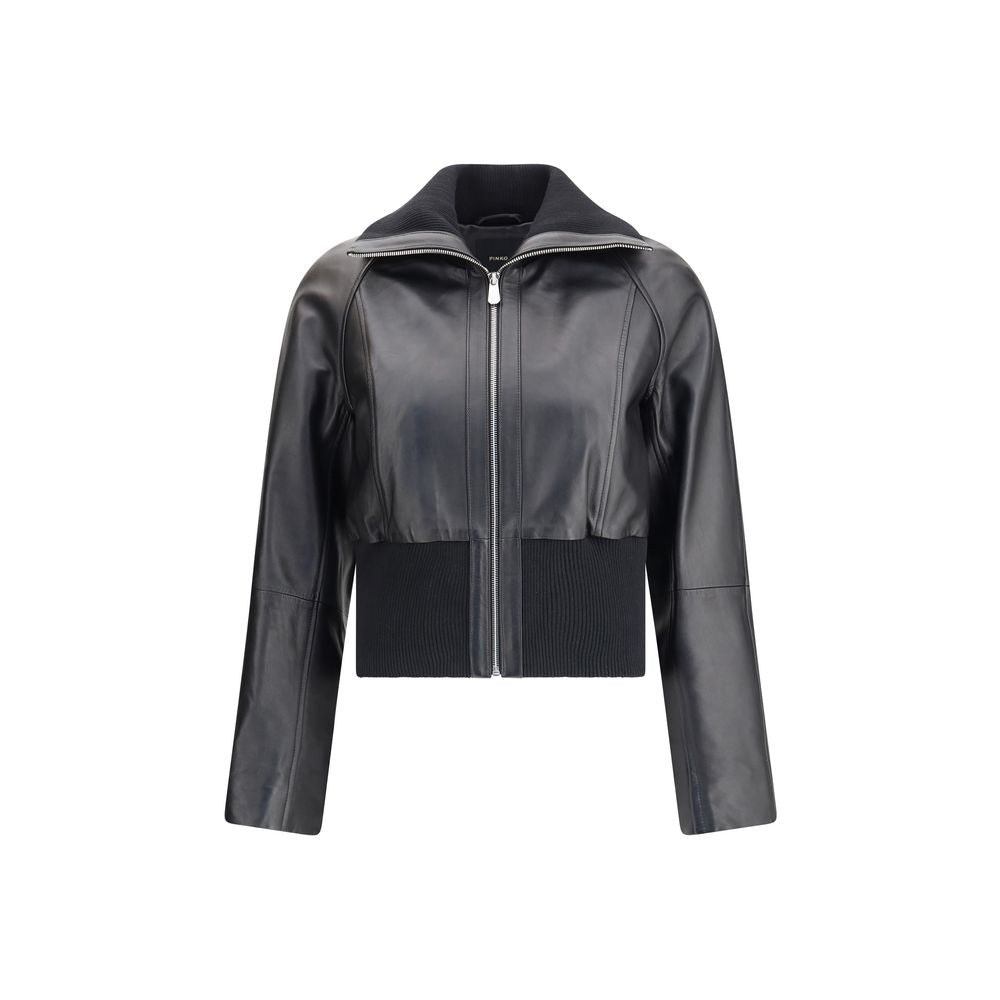 PINKO Black Lambskin Clothing