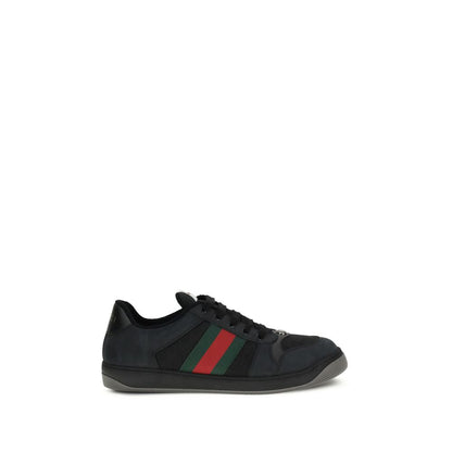 Gucci Black Calf Leather Bos Taurus Sneakers