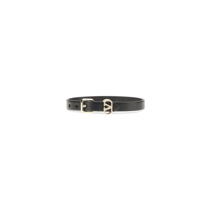 Valentino Garavani Armband aus schwarzem Kalbsleder (Bos Taurus)