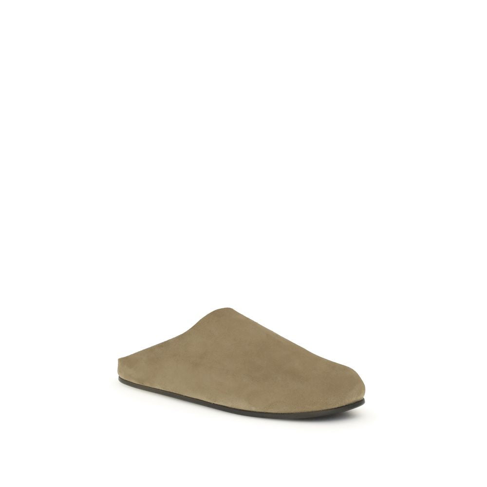 The Row Suede Hudson Mules