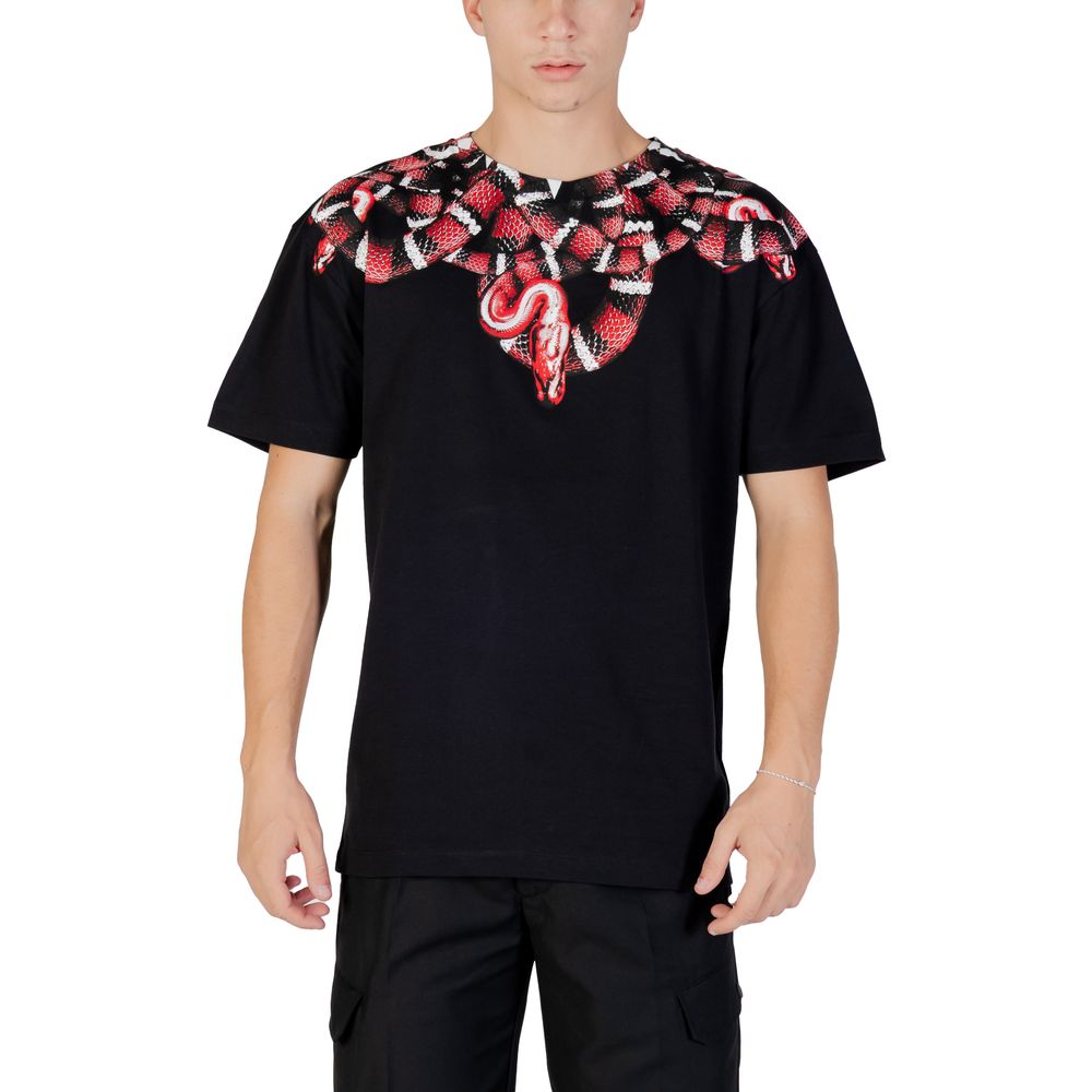 Grafschaft Mailand, schwarzes Baumwoll-T-Shirt