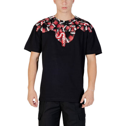 Grafschaft Mailand, schwarzes Baumwoll-T-Shirt