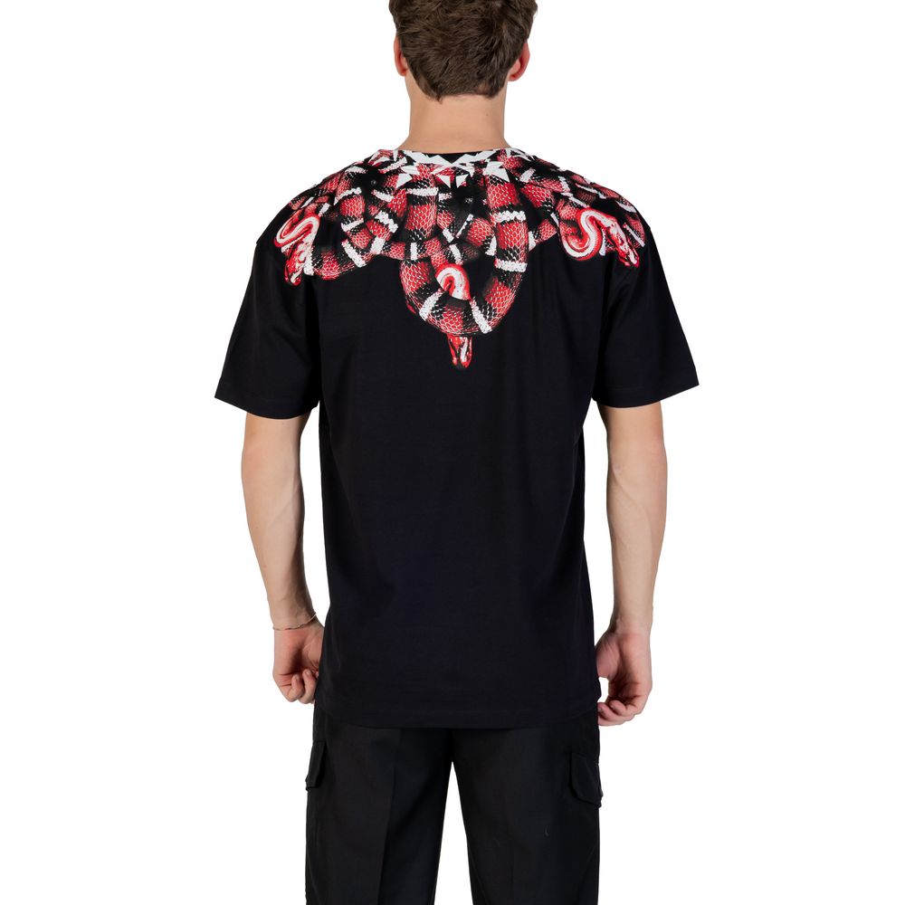 Grafschaft Mailand, schwarzes Baumwoll-T-Shirt