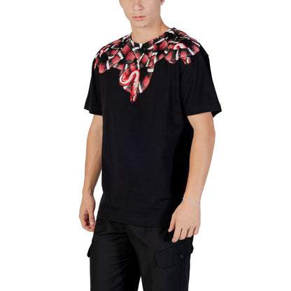 Grafschaft Mailand, schwarzes Baumwoll-T-Shirt