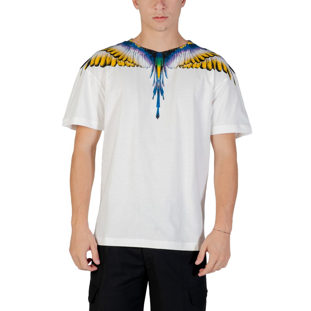 Weißes Baumwoll-T-Shirt der Grafschaft Mailand