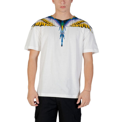 Weißes Baumwoll-T-Shirt der Grafschaft Mailand