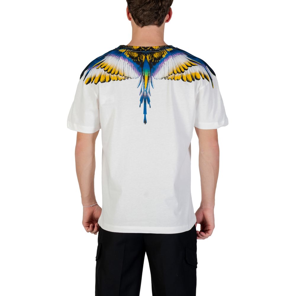 Weißes Baumwoll-T-Shirt der Grafschaft Mailand