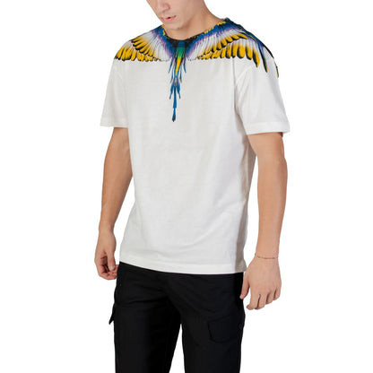 Weißes Baumwoll-T-Shirt der Grafschaft Mailand