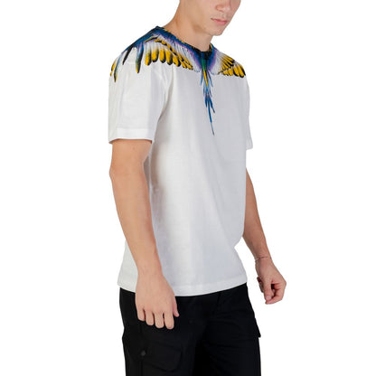 Weißes Baumwoll-T-Shirt der Grafschaft Mailand