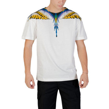 Weißes Baumwoll-T-Shirt der Grafschaft Mailand