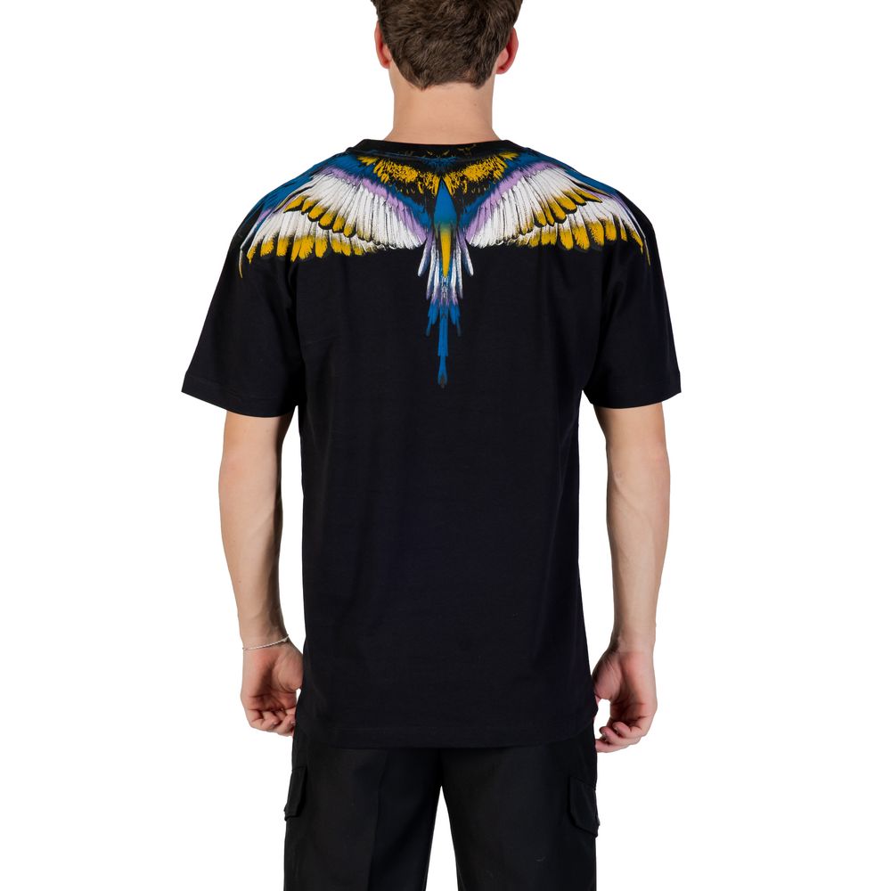 Grafschaft Mailand, schwarzes Baumwoll-T-Shirt