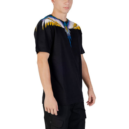 Grafschaft Mailand, schwarzes Baumwoll-T-Shirt