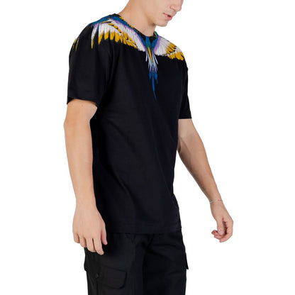 Grafschaft Mailand, schwarzes Baumwoll-T-Shirt