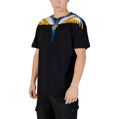 Grafschaft Mailand, schwarzes Baumwoll-T-Shirt