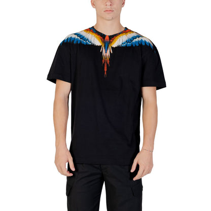 Grafschaft Mailand, schwarzes Baumwoll-T-Shirt