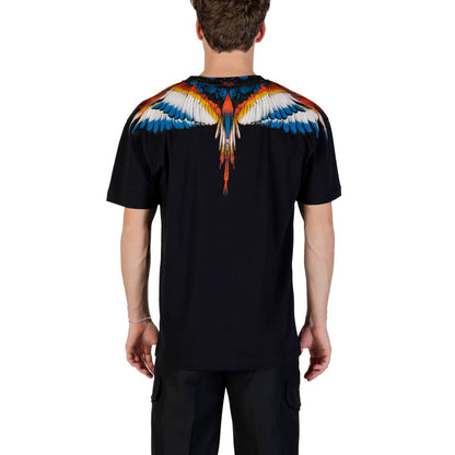 Grafschaft Mailand, schwarzes Baumwoll-T-Shirt