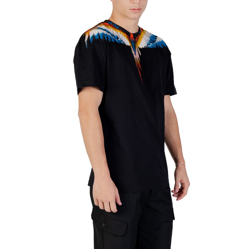 Grafschaft Mailand, schwarzes Baumwoll-T-Shirt