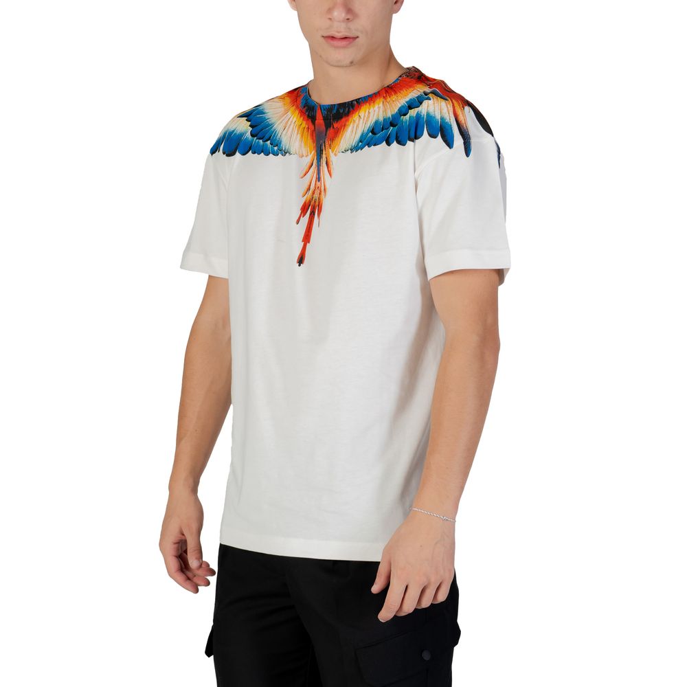 Weißes Baumwoll-T-Shirt der Grafschaft Mailand