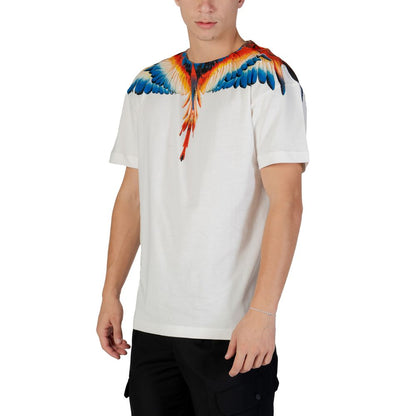 Weißes Baumwoll-T-Shirt der Grafschaft Mailand