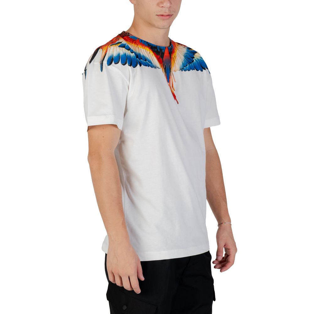 Weißes Baumwoll-T-Shirt der Grafschaft Mailand