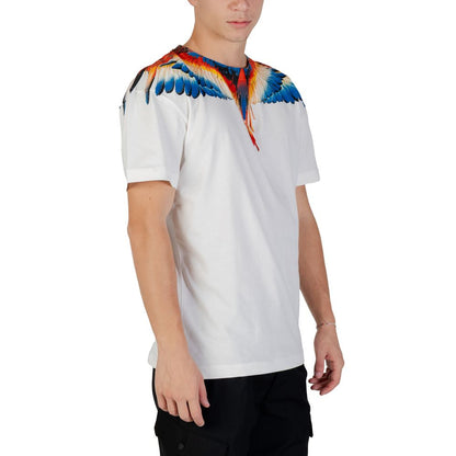 Weißes Baumwoll-T-Shirt der Grafschaft Mailand