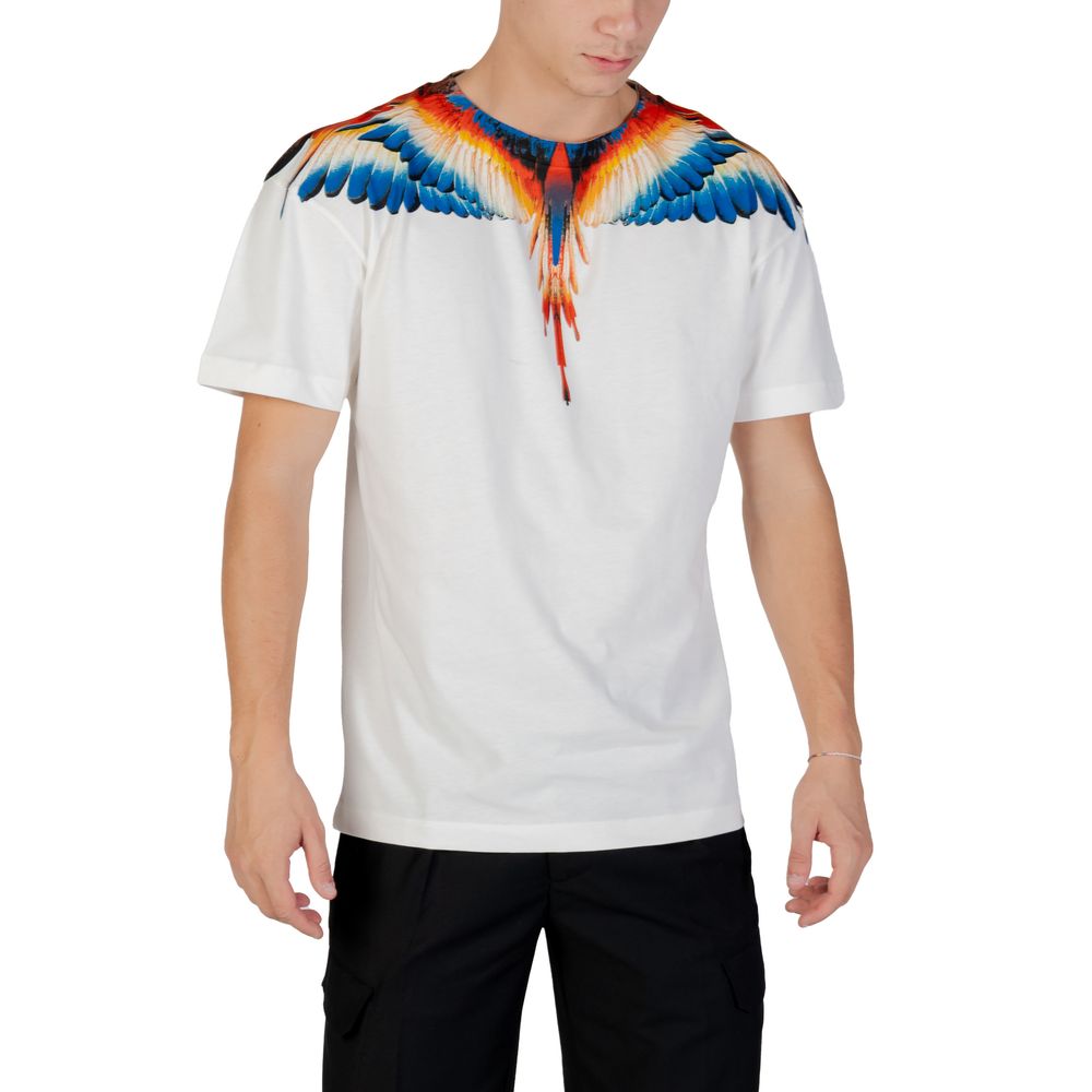 Weißes Baumwoll-T-Shirt der Grafschaft Mailand