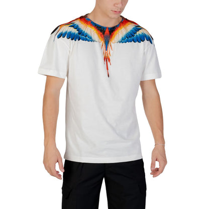 Weißes Baumwoll-T-Shirt der Grafschaft Mailand