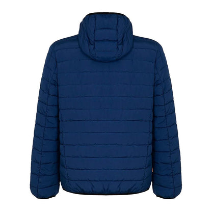 Suns Blue Polyester Men's Quilted Jacket