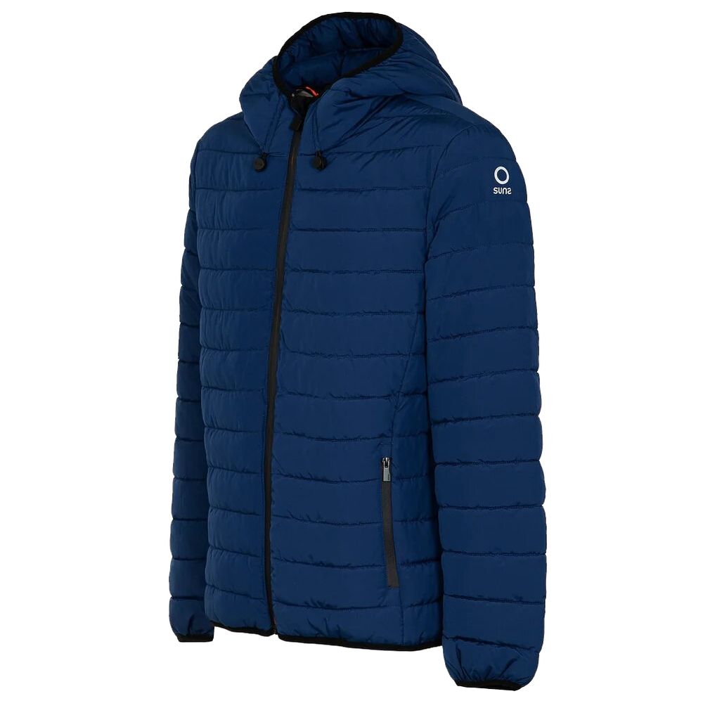 Suns Blue Polyester Jackets & Coat