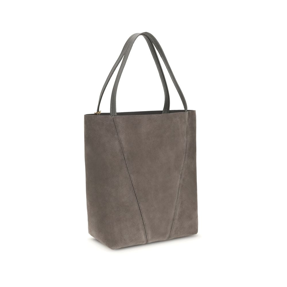 Chloé Gray Calf Leather Bos Taurus Shoulder Bag