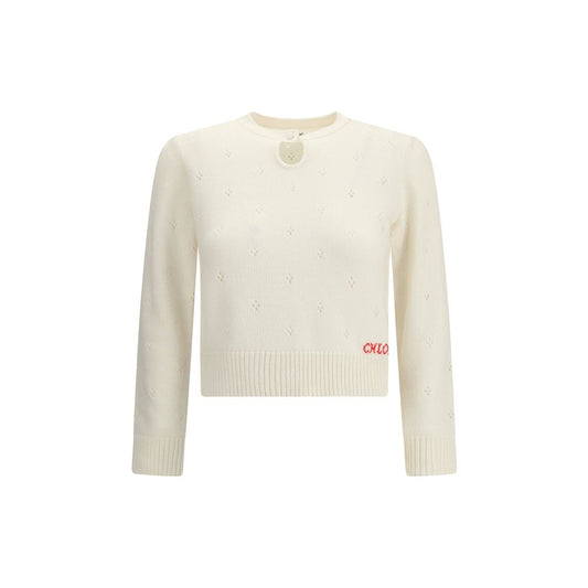 Chloé Cream Wool Sweatshirt