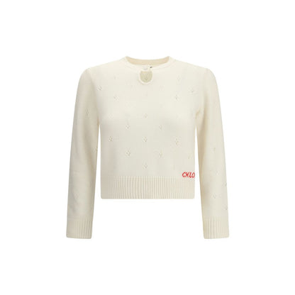 Chloé Cream Wool Sweatshirt