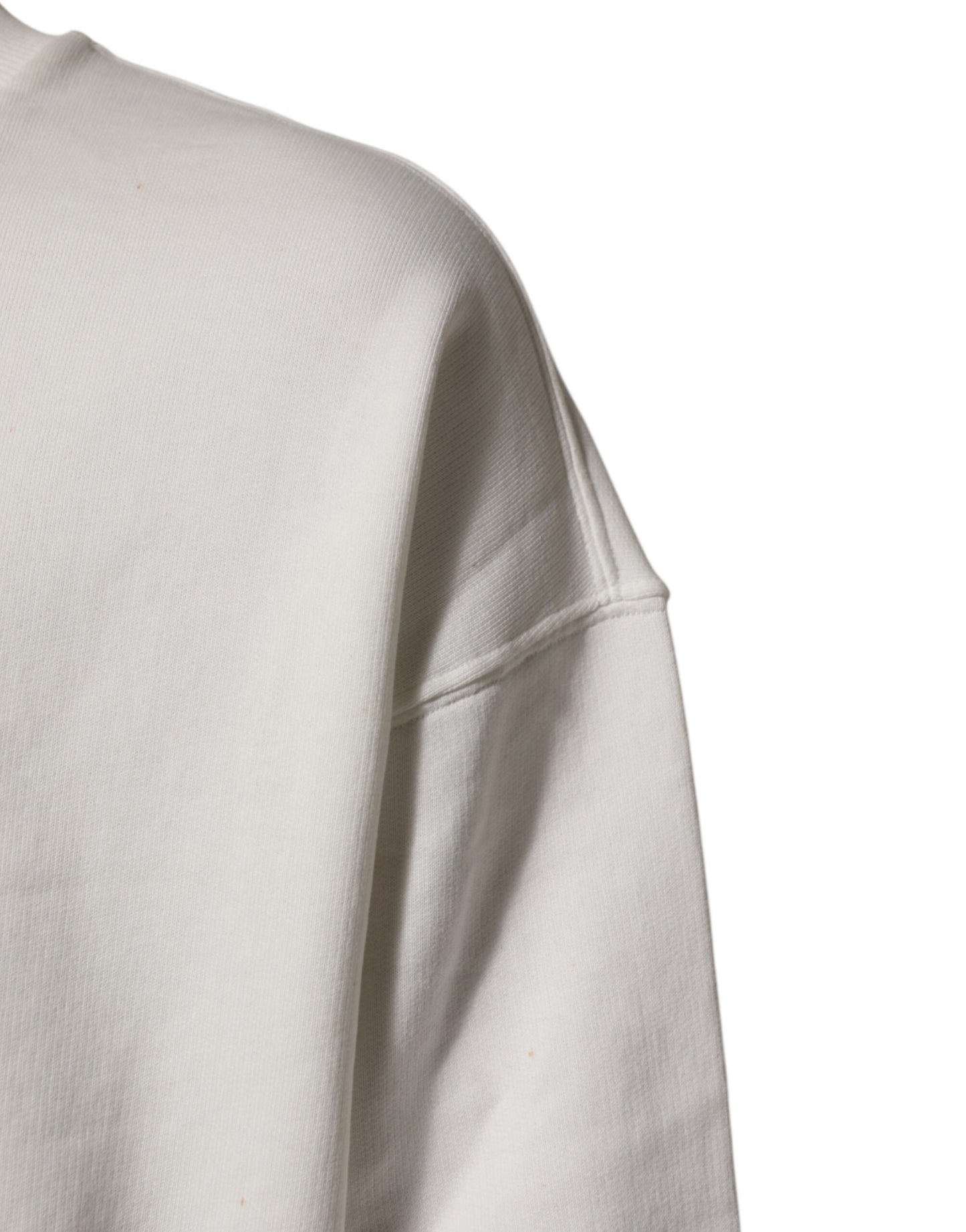 Dolce &amp; Gabbana – Weißes Sweatshirt mit Rundhalsausschnitt und DG-Logo
