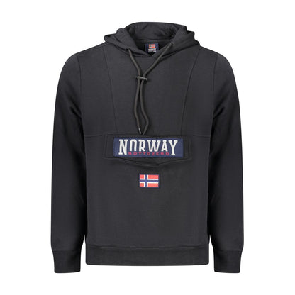 Norwegen 1963 Schwarzes Baumwoll-Sweatshirt