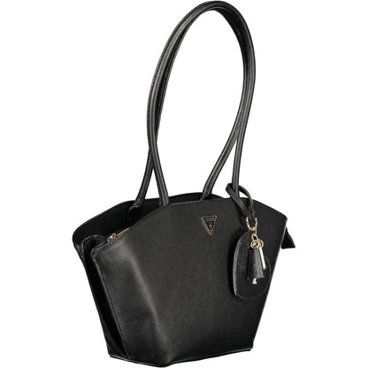Guess Jeans – Schwarze Polyethylen-Handtasche